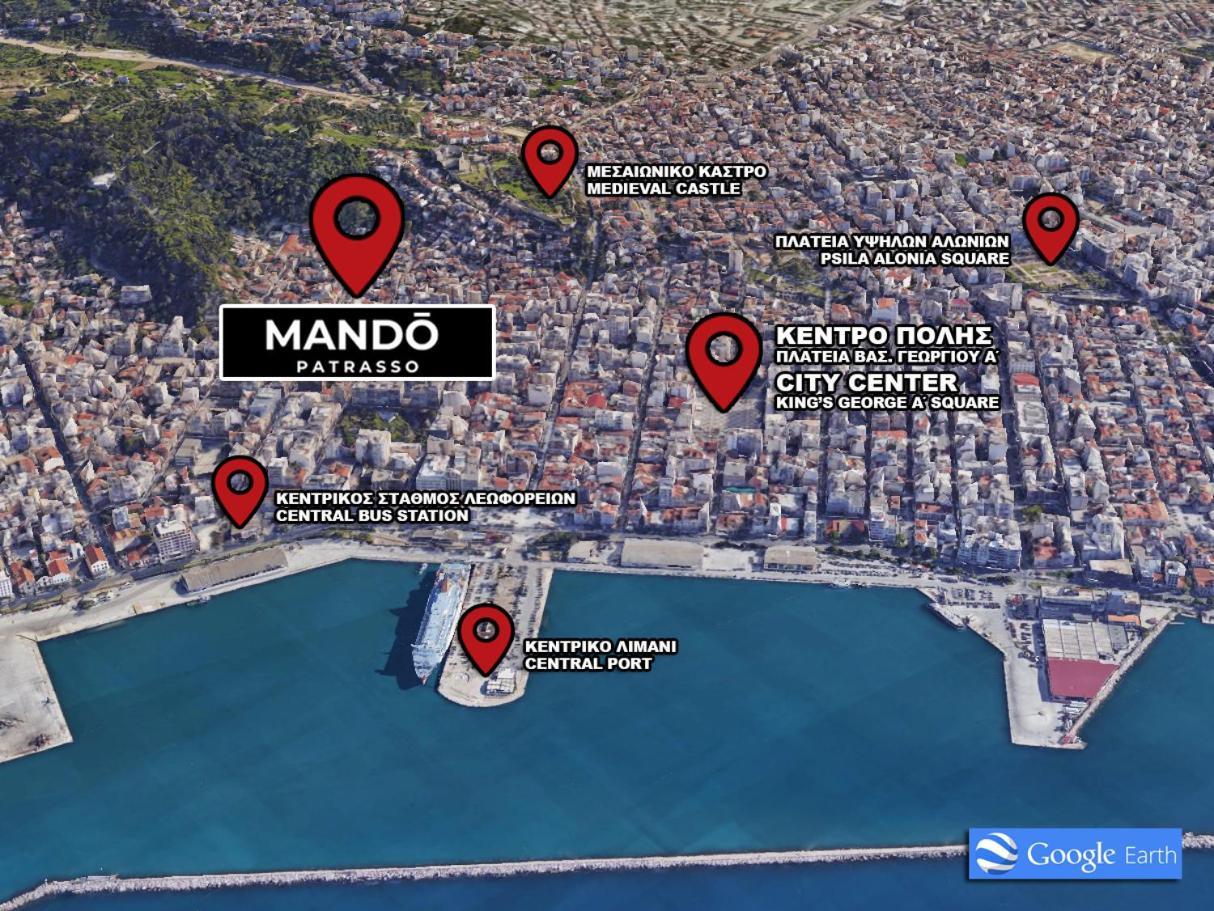 Mando Patrasso - Classical Apartment In The Center Of Patras With Free Parking Экстерьер фото
